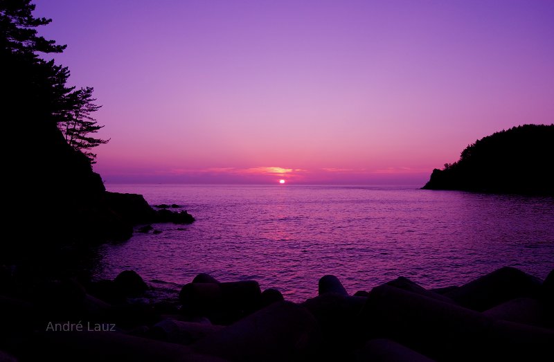 Sunset, Padori Beach, South Korea.