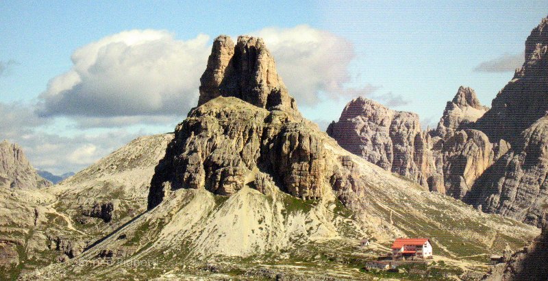 Dolomites in Italy.  Italian.