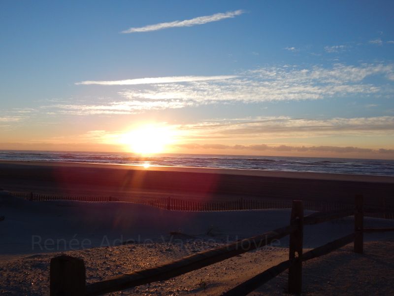 Sunrise on a beach in New Jersey