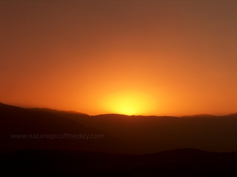 Sunset in Death Valley