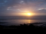 Sunset on Washington state beach