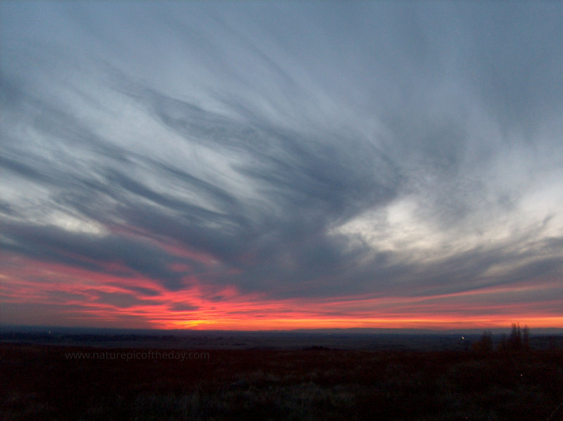 Sunset near Sacramento, CA