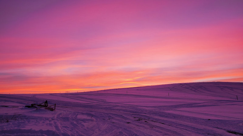 Sunset in the Winter