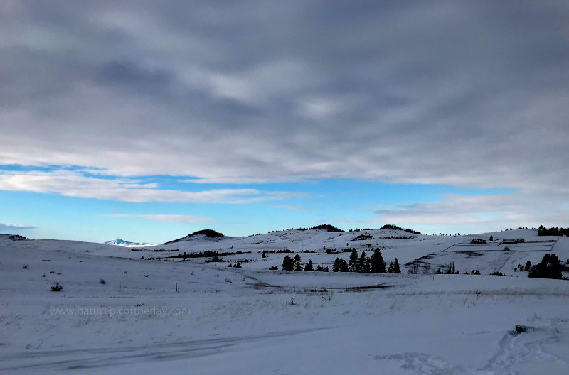 Clouds in a snow storm