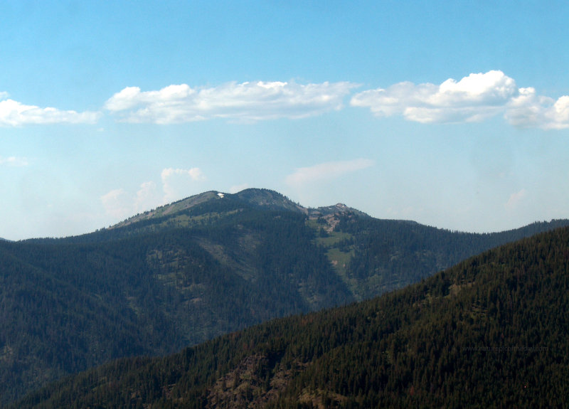 Snow on the mountains