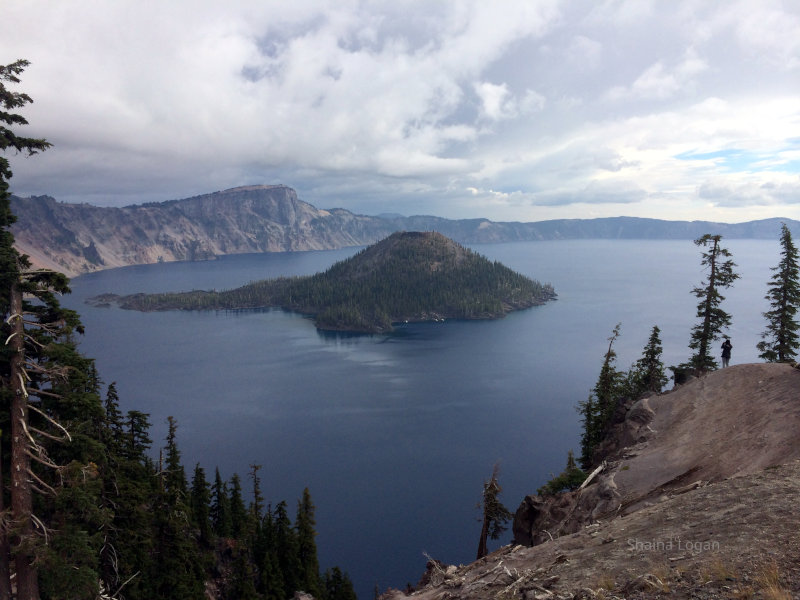 Crater Lake and wizard Island