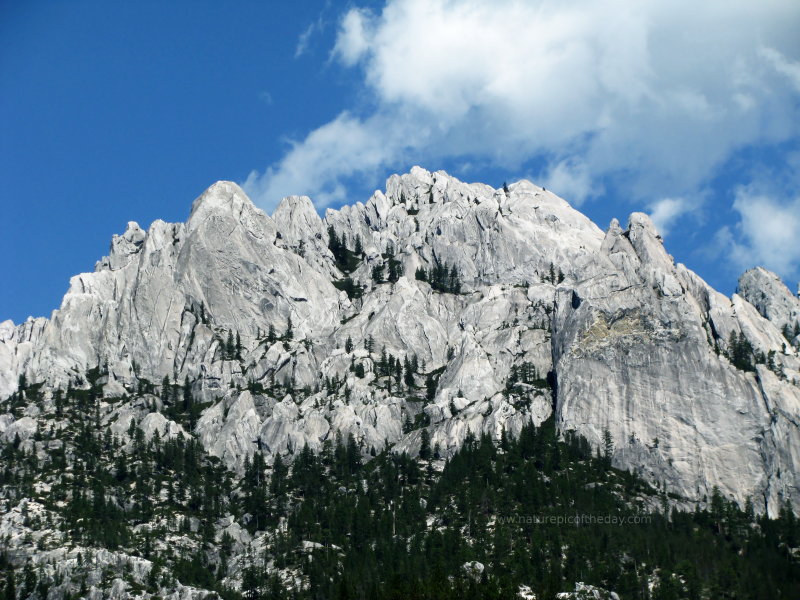 Beautiful outdoor photograph of Castle Crags in Northern California.