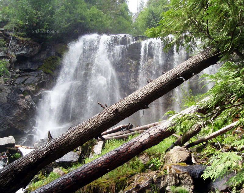 Silver falls in Wenatchee National Forest in Washington.