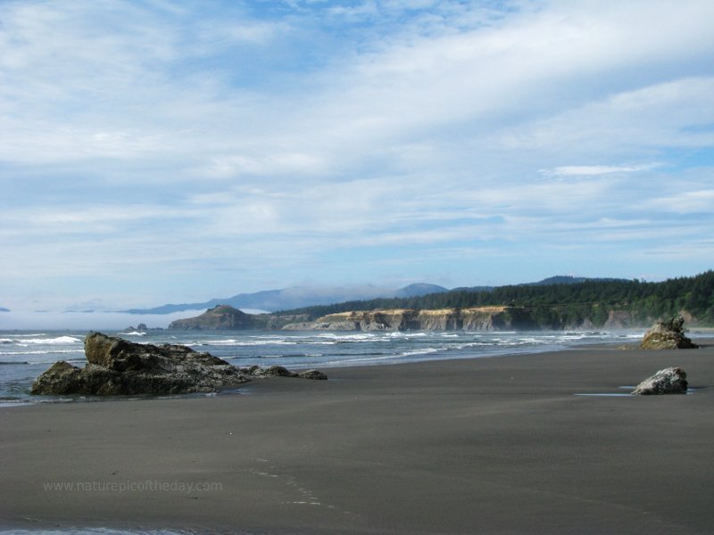 Beach in Oregon.  Oregon beaches.