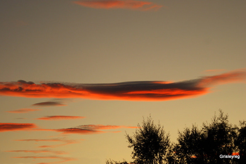 Sunset over Somerset, England.