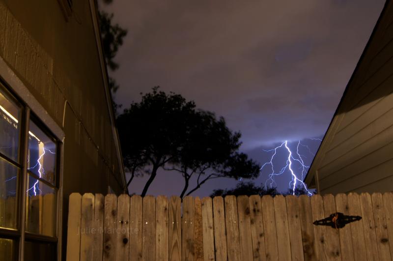 Lightning in San Antonio, Texas