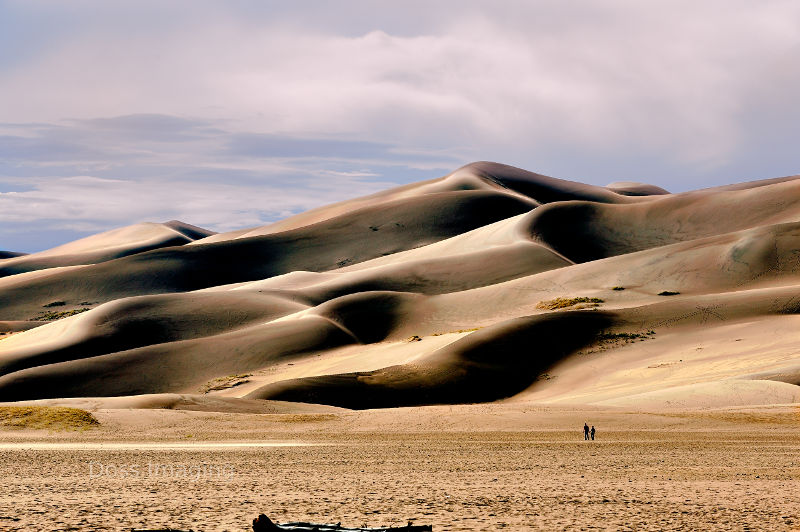 Giant sand dunes in Great Sand Dunes National Park