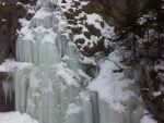 Frozen waterfall in Southern Transylvania.