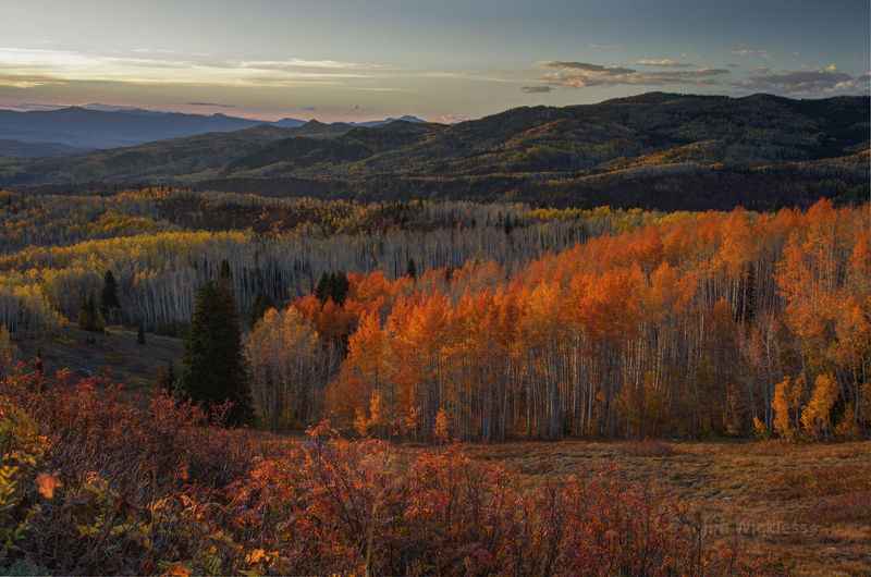 Gorgeous sunset in Colorado