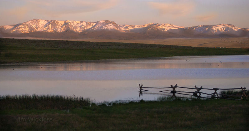 Sunrise on the Rockies near Walden, Colorado