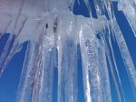 Late spring icicles in Pagosa Springs, CO