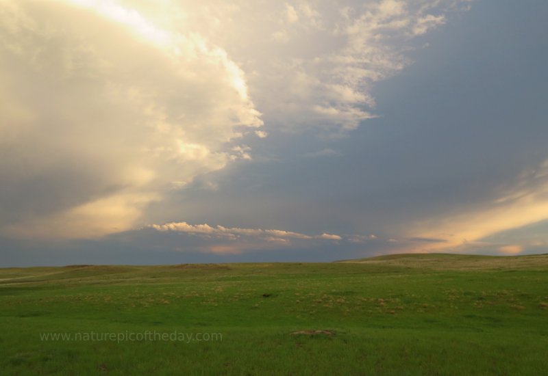 Storm Clouds and sunset