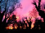Sunset over Warrenton, Virginia