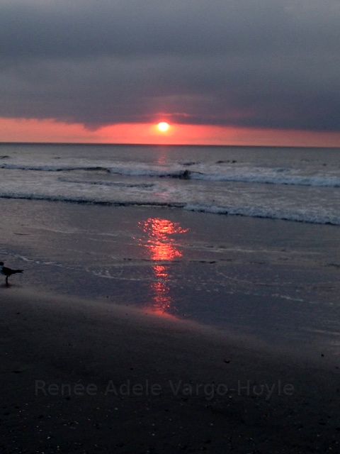 Sunrise on the beach, Avalon, NJ