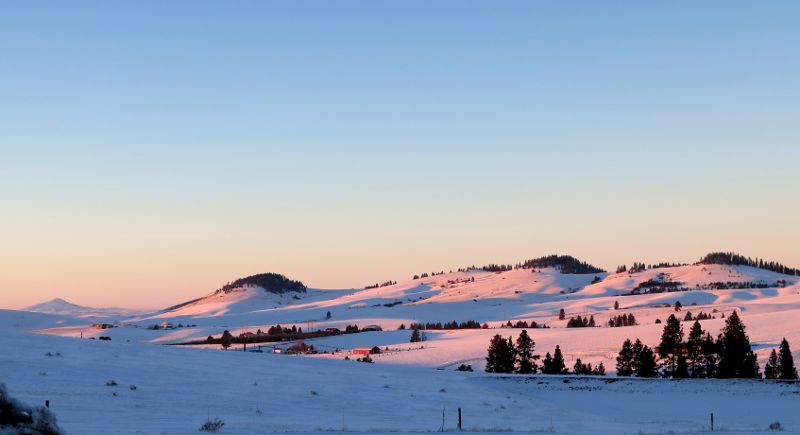 New Years Eve Sunset in Idaho