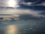 Ocean and clouds from the sky