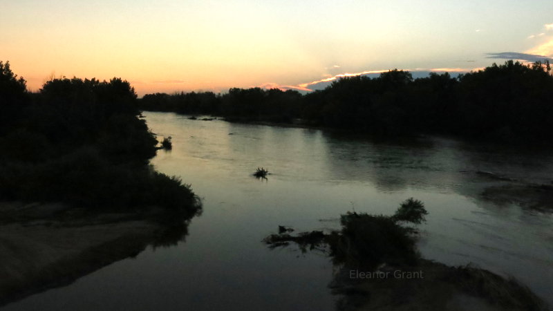 Platte River sunset 