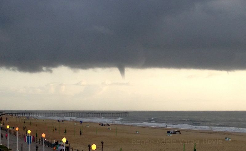 Ominous clouds near Virginia Beach, Virginia