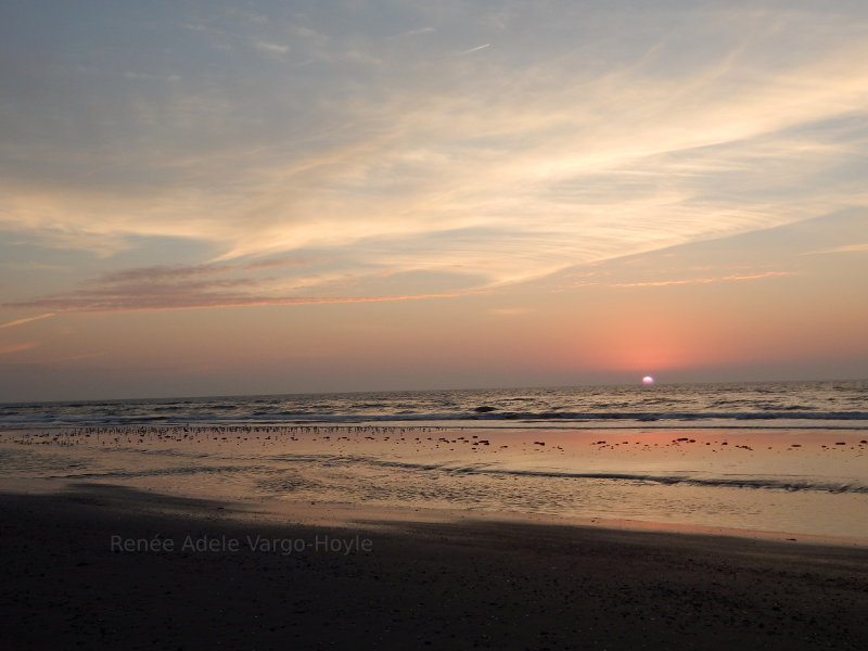 Sunrise at the beach in Avalon, New Jersey