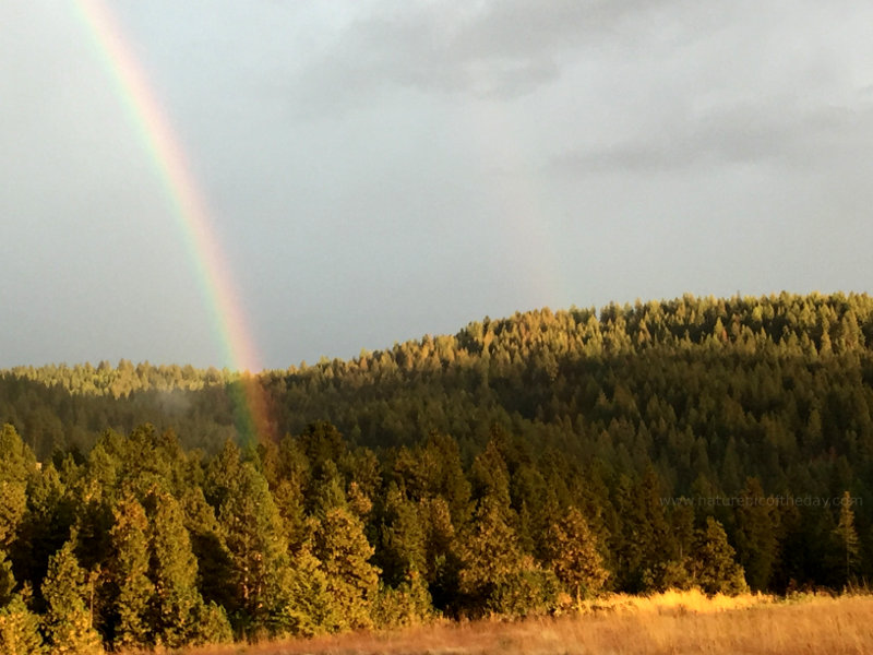 Double rainbow in Idaho