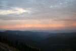 Clouds, rain, sunset, Montana