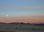 Moonset on the Palouse Hills
