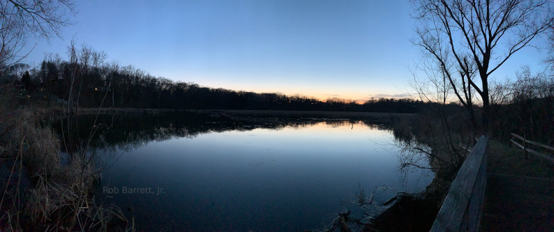 A still lake on a Minnesota night