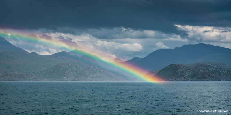 Rainbow in Loch Nevis, Scotland