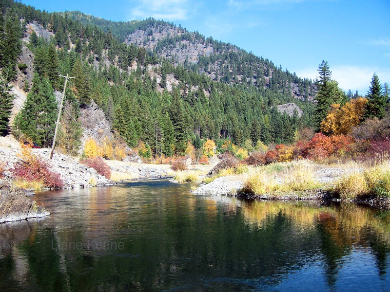 Autumn in Western Montana on The Thompson River