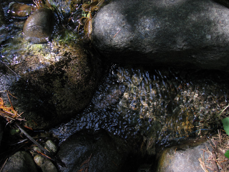 Granite and a creek in California