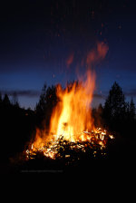 Bon fire in Montana