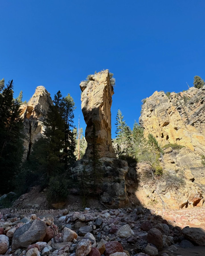 Sheer tower in Utah