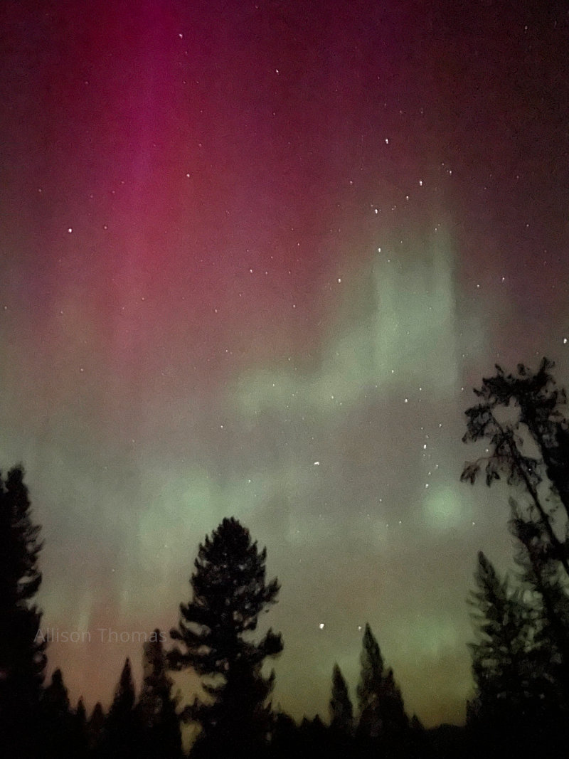 Northern lights in Montana