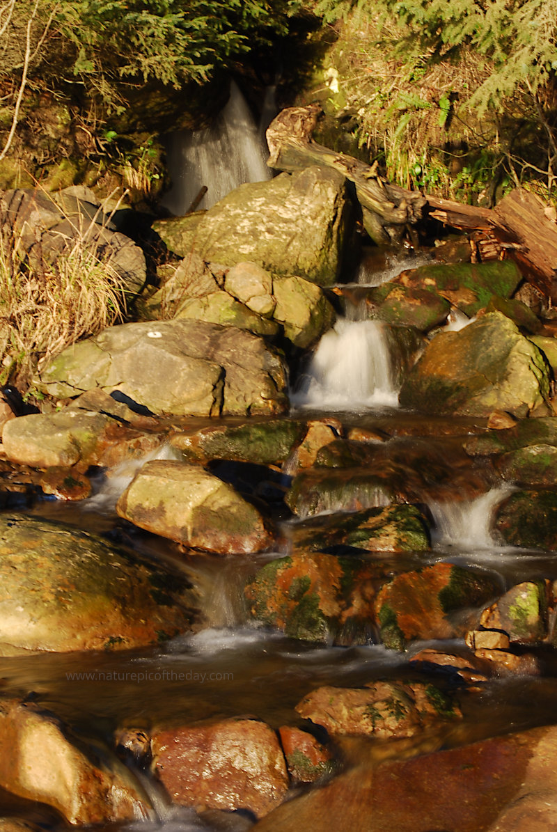 Waterfall near the sea