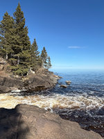 Cascade River Emptying into Lake Superior
