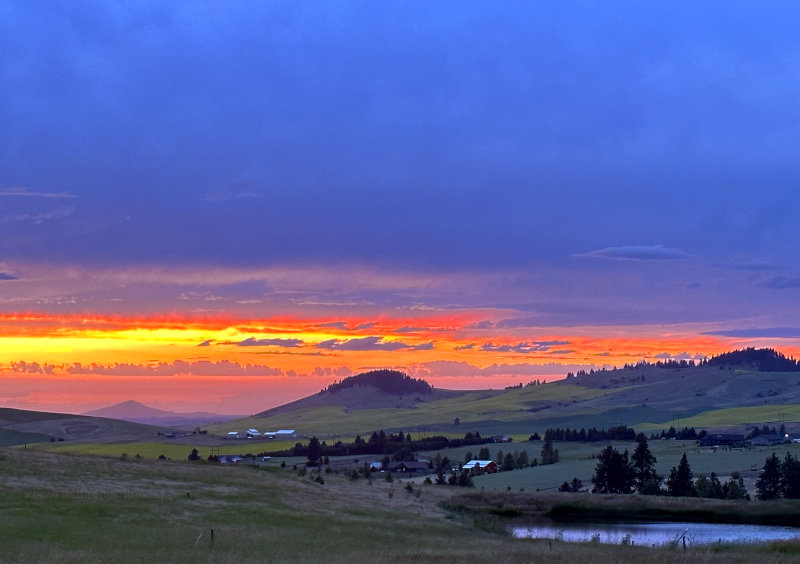 Sunset over Washington